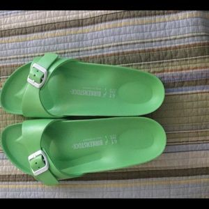 BIRKENSTOCK LIME GREEN SINGLE STRAP size 41